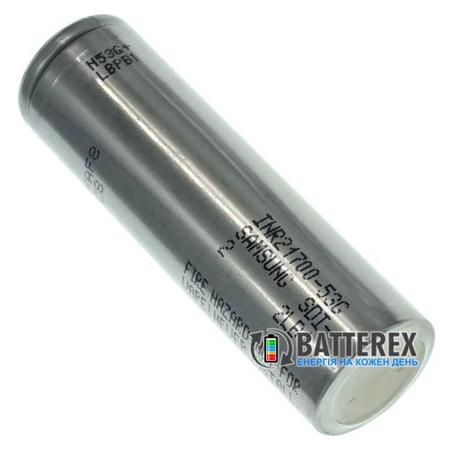 21700 Samsung INR21700 53G 5300mah 3.6V 10.6A Transparent в прозрачной термоусадке, оригинал