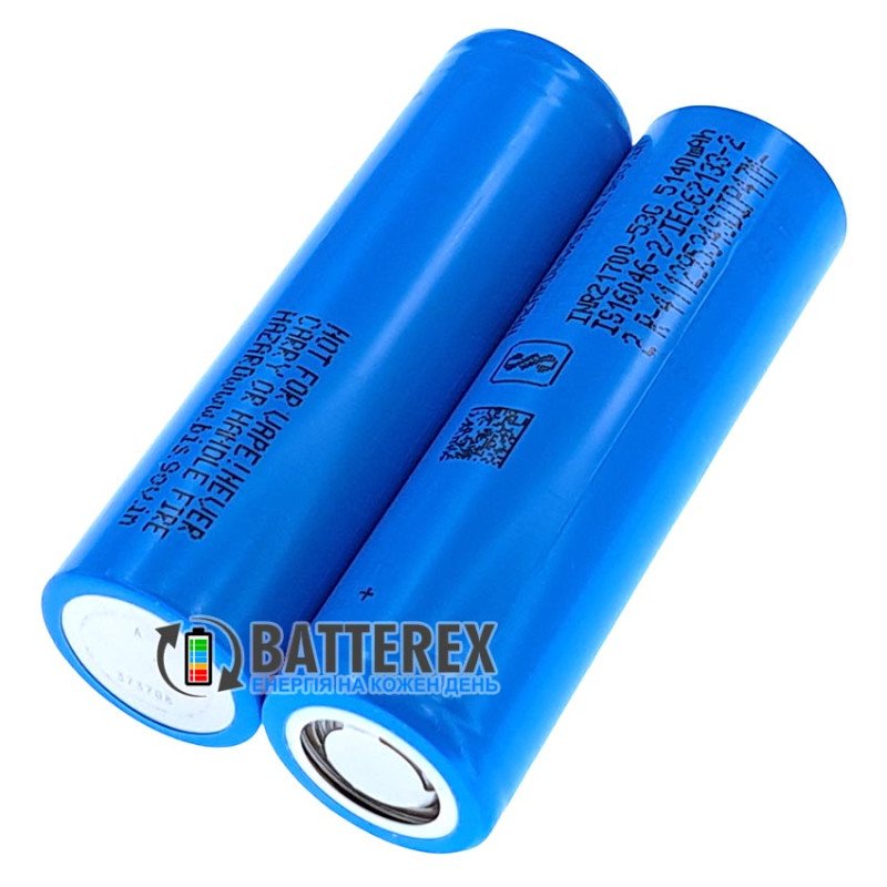 Аккумулятор 21700 Samsung INR21700 53G ver.2 5300mah 3.6V 10.6A Blue, оригинал