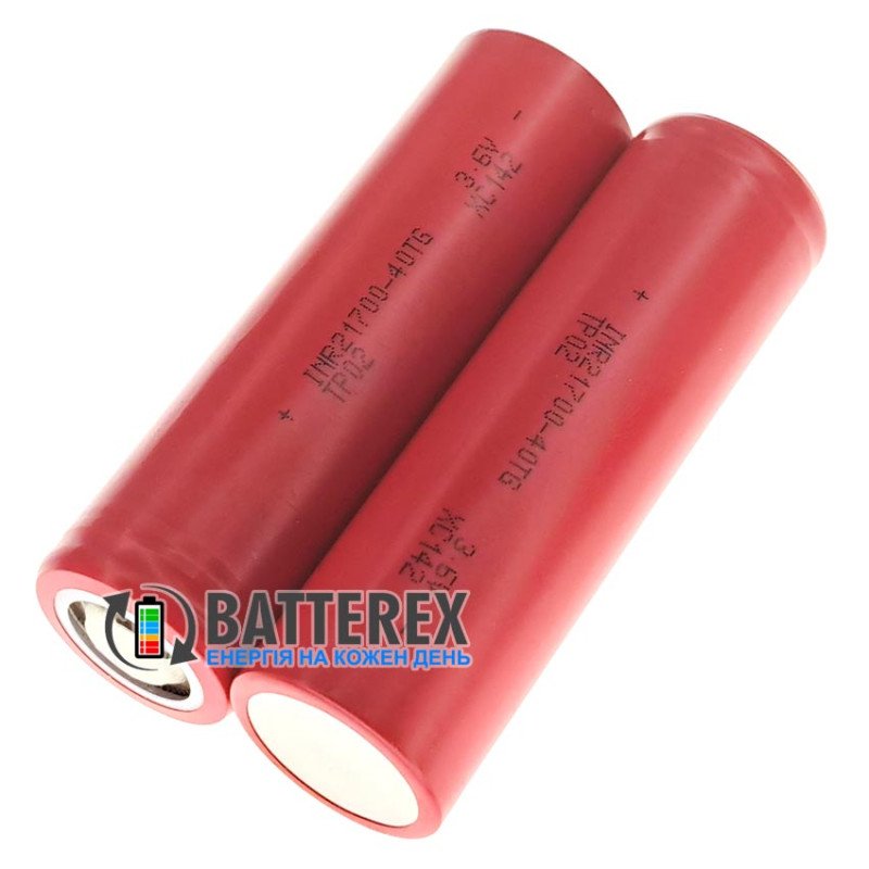 Акумулятор 21700 Tenpower INR21700-40TG 4000mAh 3.6V 35A, високотоковий, постійний струм віддачі до 35A