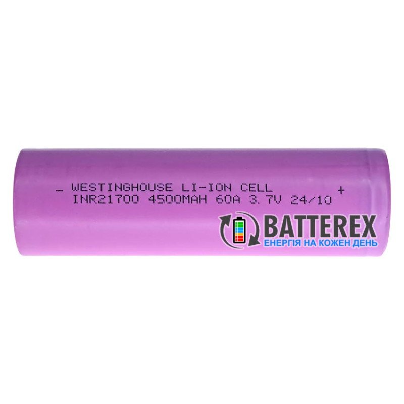 Аккумулятор 21700 Westinghouse INR21700 4500mah 3.7V 60A высокотоковый