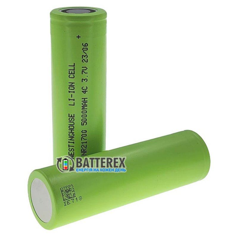 Аккумулятор 21700 Westinghouse INR21700 5000mah 3.7V 4C 20A высокотоковый