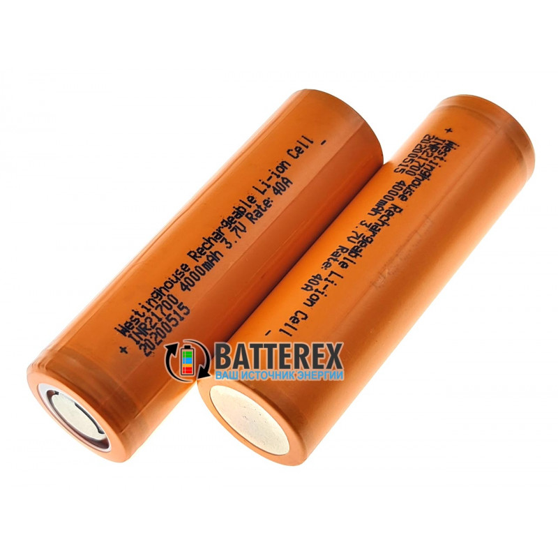 Аккумулятор 21700 Westinghouse INR21700 4000mah 3.7V 40A высокотоковый