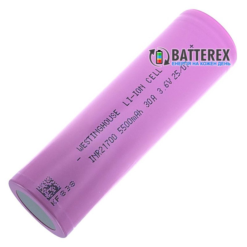 Аккумулятор 21700 Westinghouse INR21700 5500mah 3.6V 30A высокотоковый