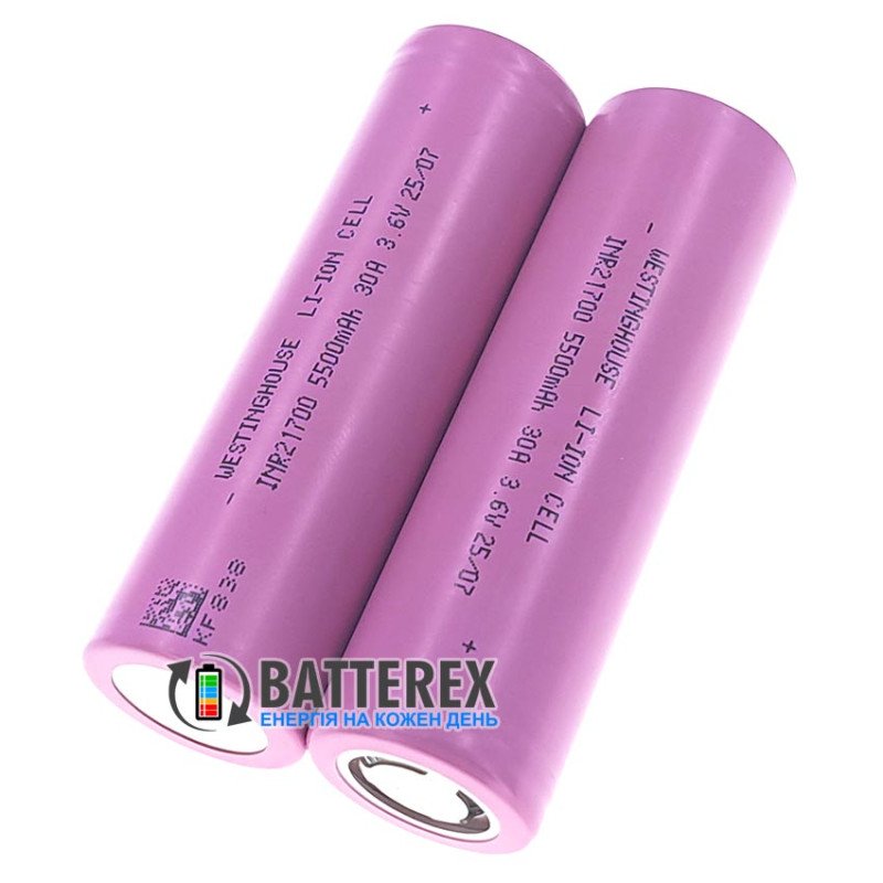 Аккумулятор 21700 Westinghouse INR21700 5500mah 3.6V 30A высокотоковый