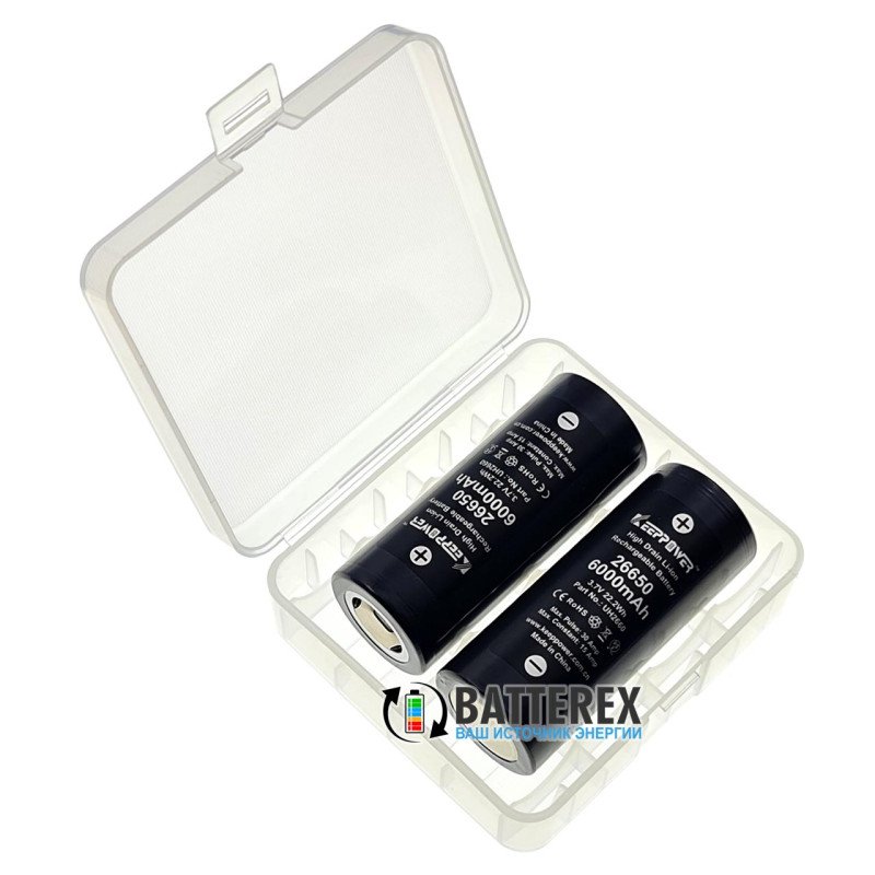 Акумулятор 26650 Keeppower IMR26650 6000mah 3,7V 20A високотоковий без плати захисту