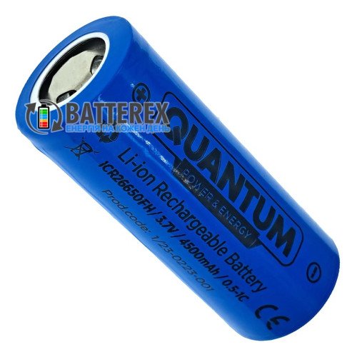 26650 Quantum ICR26650FH 4500mah 3.7V 4.5A без защиты