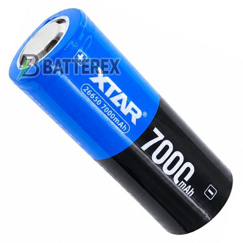 26650 XTAR 7000mah 3.6V 10A Protected із захистом, ультра висока реальна ємність