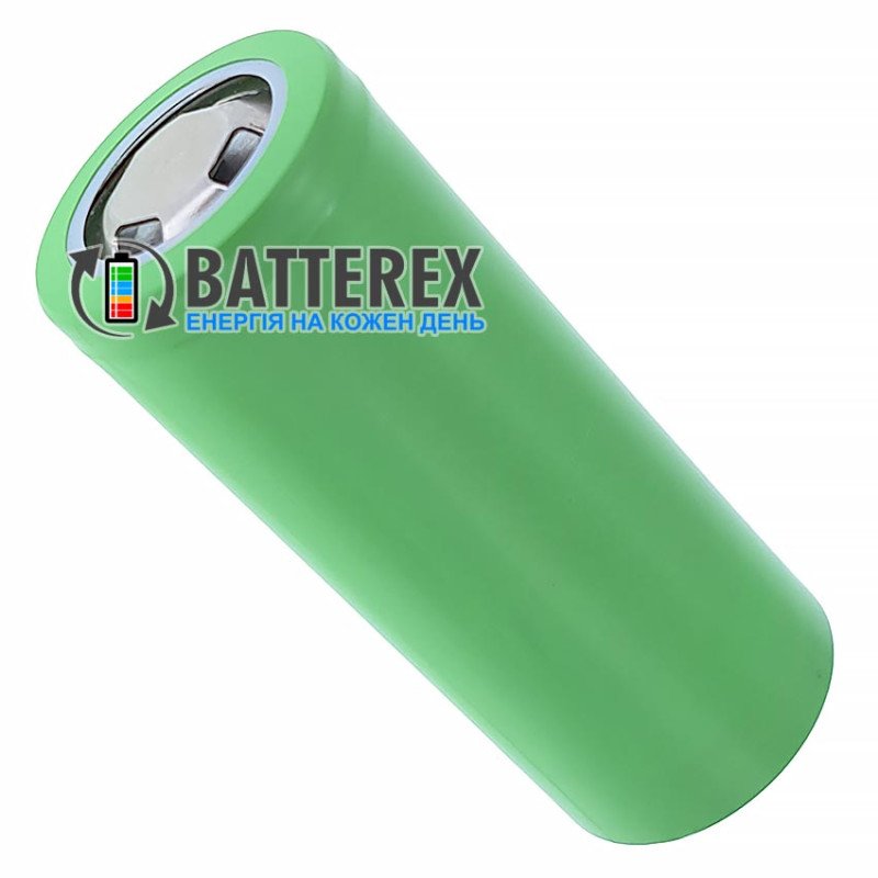 Акумулятор Li-ion 26650 Soshine 5500mah FlatTop Green 3.7V 5A промисловий без захисту та без маркування