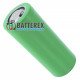 Акумулятор Li-ion 26650 Soshine 5500mah FlatTop Green 3.7V 5A промисловий без захисту та без маркування