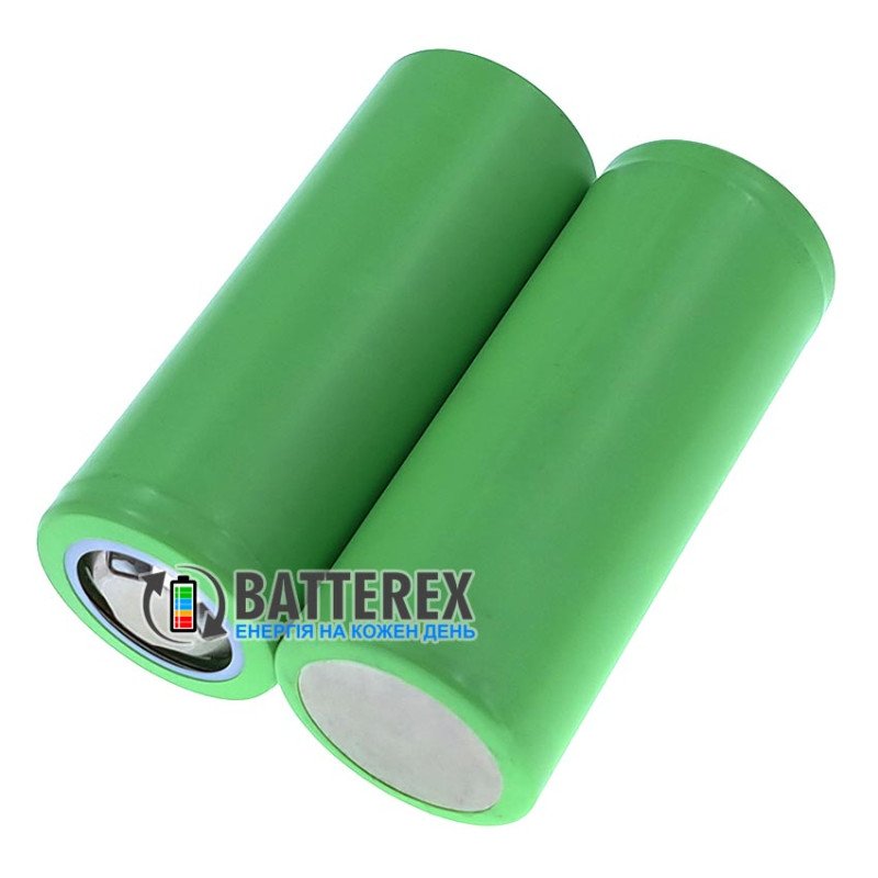Акумулятор Li-ion 26650 Soshine 5500mah FlatTop Green 3.7V 5A промисловий без захисту та без маркування