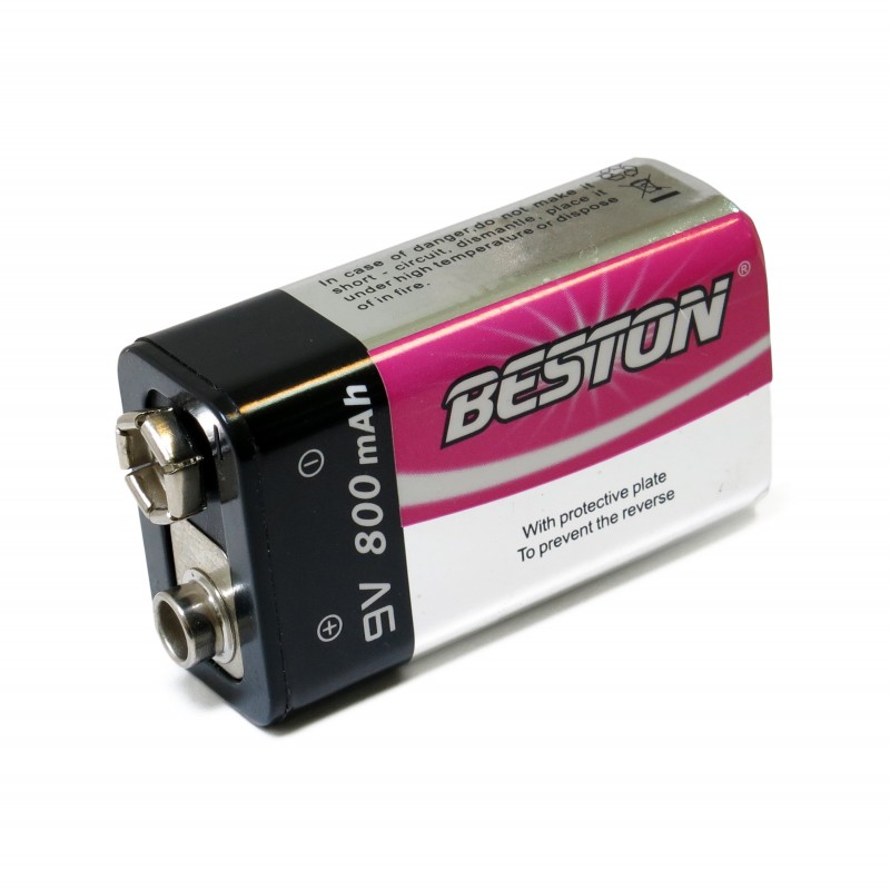 Аккумулятор литиевый Крона Li-Ion Beston 9V 800mah