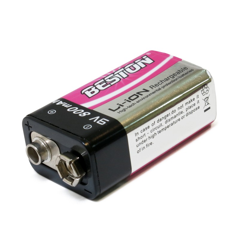 Аккумулятор литиевый Крона Li-Ion Beston 9V 800mah