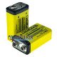 Акумулятор Крона Li-Po Liitokala 9V 1100mah, вбудована зарядка від USB Type-C, постійна стабільна напруга 9V, ціна за 1 шт.