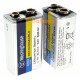 4 аккумулятора Крона Li-ion Westinghouse 9V 600 mah и зарядное устройство Westinghouse WBC-012-DB - комплект со скидкой