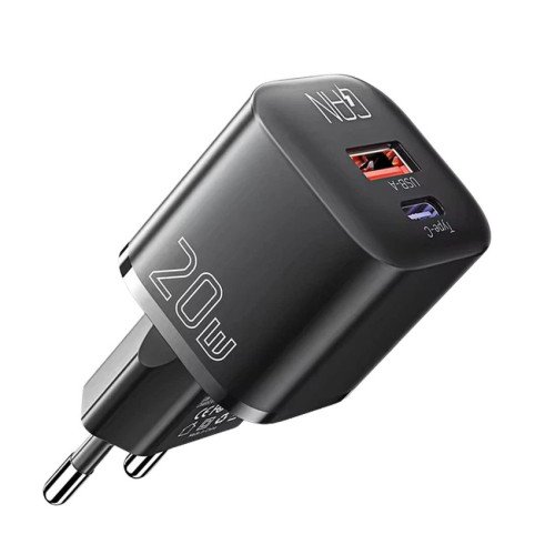 Зарядний пристрій Essager ES-CD31 QuickCharge 3.0 + PD3 на 2 виходи USB та Type-C - реальний струм до 3А