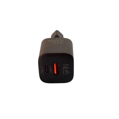 Зарядний пристрій Essager ES-CD31 QuickCharge 3.0 + PD3 на 2 виходи USB та Type-C - реальний струм до 3А + кабель 7A Type-А - Type-C (1м.)