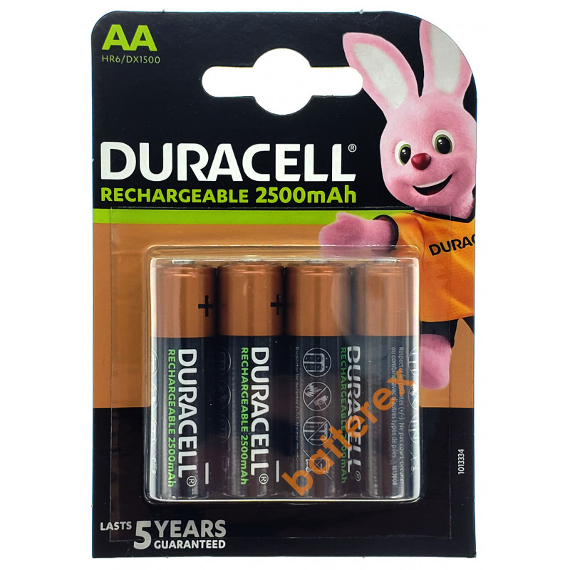 Акумулятори AA Duracell 2500 mAh - 4 шт. у блістері