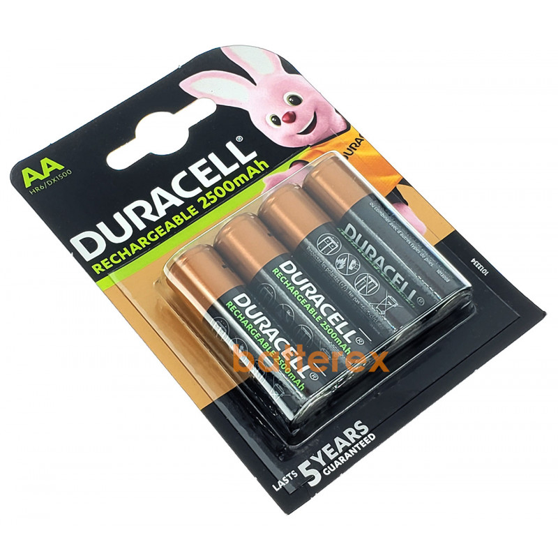 Акумулятори AA Duracell 2500 mAh - 4 шт. у блістері