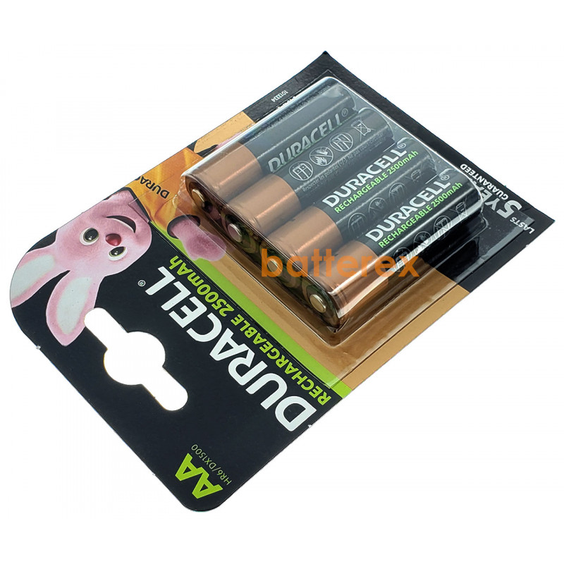 Акумулятори AA Duracell 2500 mAh - 4 шт. у блістері