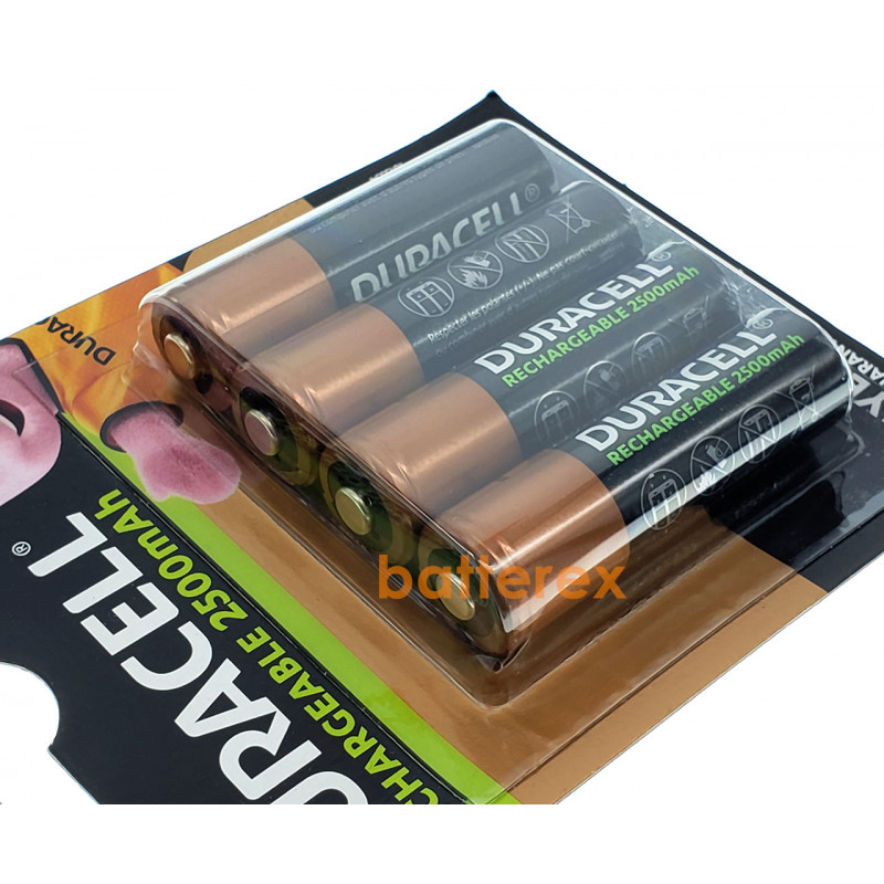 Акумулятори AA Duracell 2500 mAh - 4 шт. у блістері