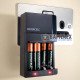 Фирменный комплект: зарядное устройство Duracell CEF14 и аккумуляторы 2 AA Duracell 1300mah + 2 AAA Duracell 750mah