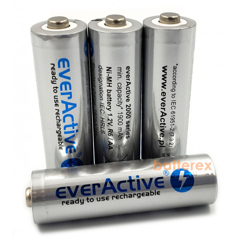 АА акумулятори EverActive 2000 mah Silver Line - 4 шт. у пластиковому боксі