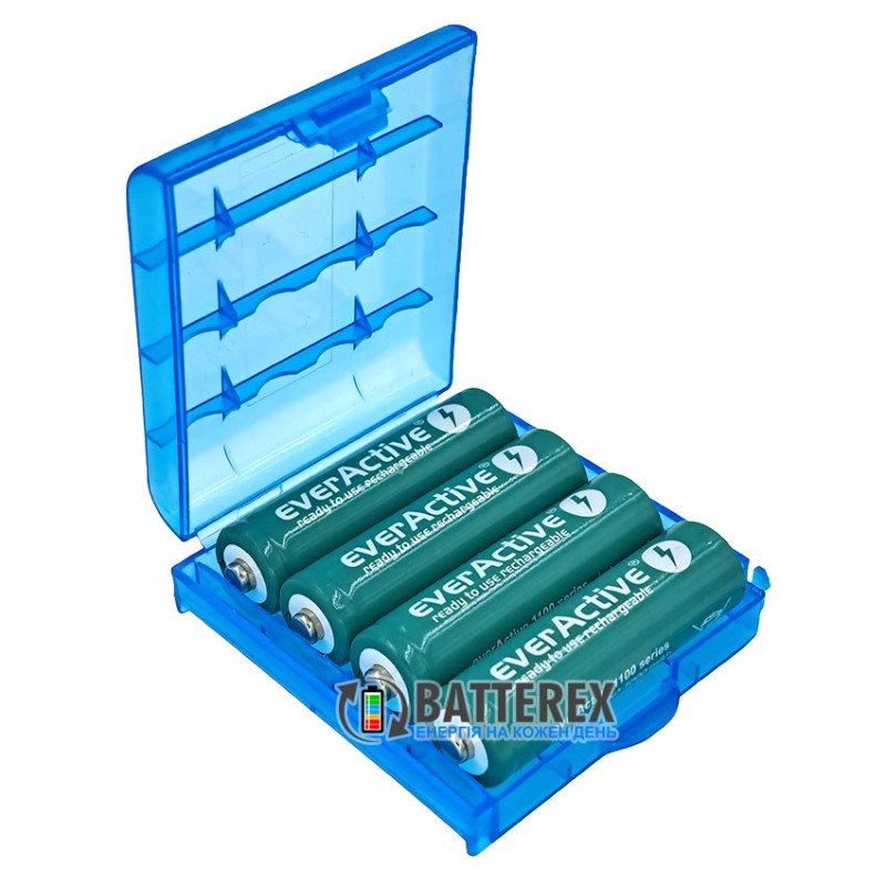 Акумулятори AA Everactive Infinity Line 1100 mah 3000 циклів заряду - упаковка 4 шт. в пластиковому боксі