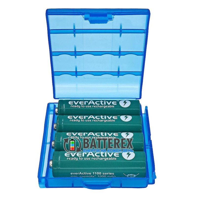 Акумулятори AA Everactive Infinity Line 1100 mah 3000 циклів заряду - упаковка 4 шт. в пластиковому боксі