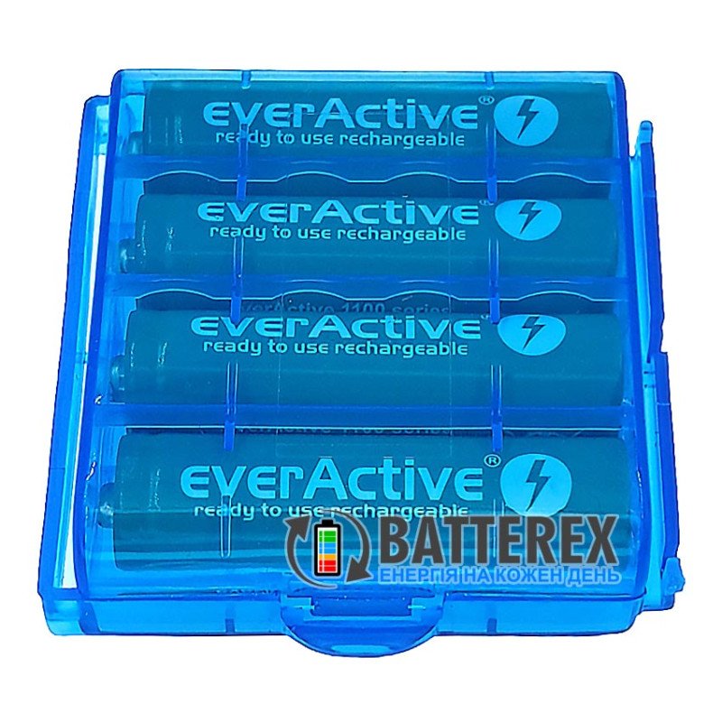 Акумулятори AA Everactive Infinity Line 1100 mah 3000 циклів заряду - упаковка 4 шт. в пластиковому боксі
