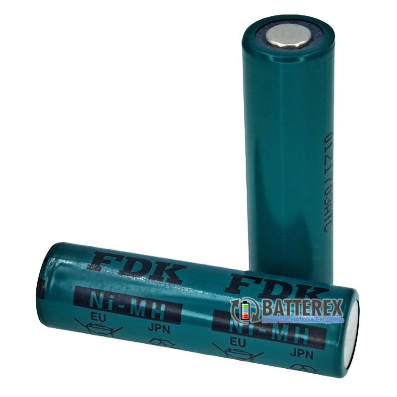 Акумулятор промисловий AA NiMH FDK (Sanyo) HR-AAU 1650mah 1.2V 2.4A Flat Top