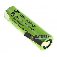 AA GP 220AAH NiMH 2200mah Flat Top с выводами под пайку