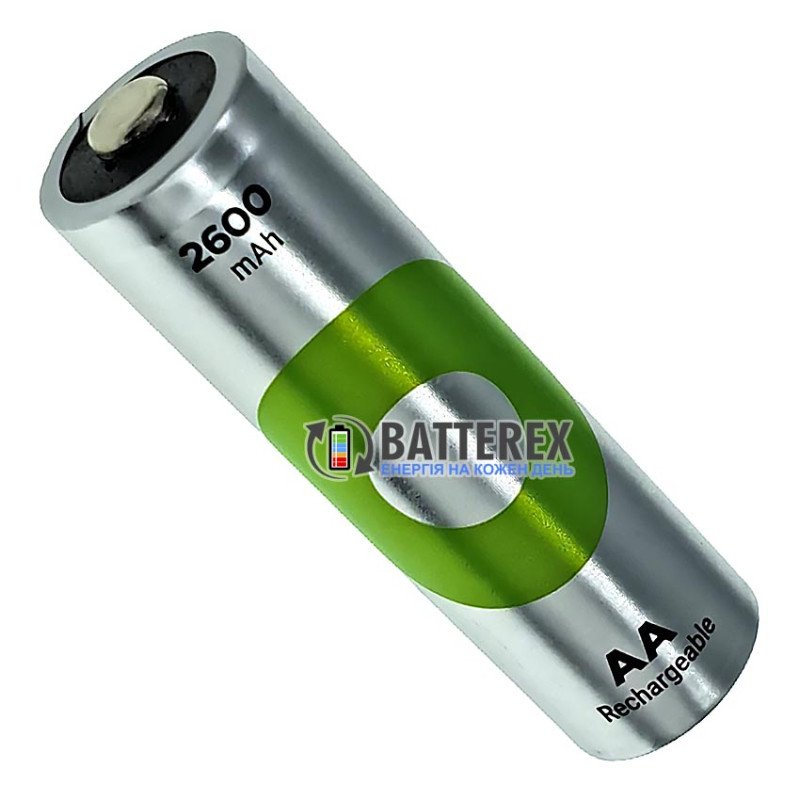 Пальчикові АА акумулятори GP Recyko Eco 2600mah 1.2V 7.8A високотоковий із низьким саморозрядом, поштучно від 1 шт.
