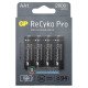 Пальчикові АА акумулятори GP Recyko Pro 2000 mah на 1500 циклів, картонна упаковка 4 шт.
