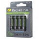 Пальчикові АА акумулятори GP Recyko+ Pro Photo Flash 2000mah із високим струмом віддачі до 10A, картонна упаковка 4 шт.