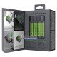 Зарядное устройство с функцией повербанка GP X411 Anyway + 4 аккумулятора AA GP Recyko 2700mah