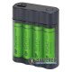 Зарядное устройство с функцией повербанка GP X411 Anyway + 4 аккумулятора AA GP Recyko 2700mah