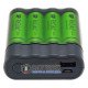 Зарядное устройство с функцией повербанка GP X411 Anyway + 4 аккумулятора AA GP Recyko 2700mah
