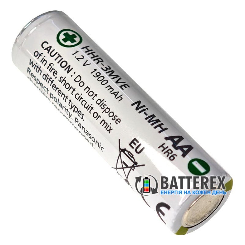 Аккумулятор AA Panasonic 1900mah 1.2V HHR-3MVE, 1000 циклів, низький саморозряд, поштучно від 1 шт.