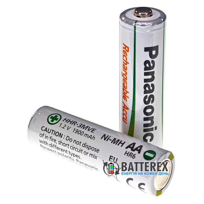 Аккумулятор AA Panasonic 1900mah 1.2V HHR-3MVE, 1000 циклів, низький саморозряд, поштучно від 1 шт.