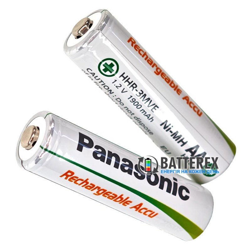 Аккумулятор AA Panasonic 1900mah 1.2V HHR-3MVE, 1000 циклів, низький саморозряд, поштучно від 1 шт.
