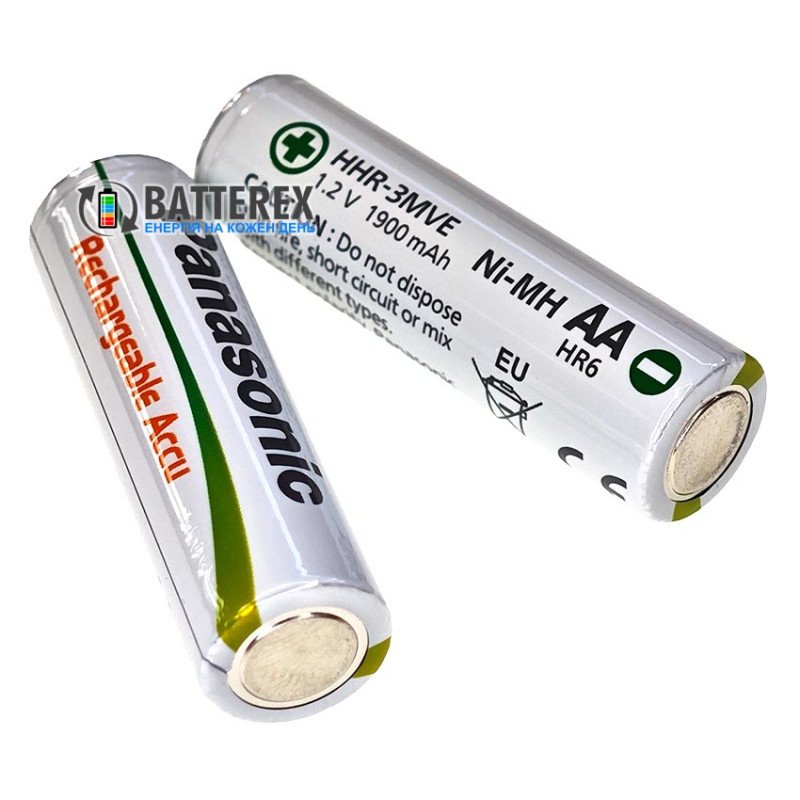 Аккумулятор AA Panasonic 1900mah 1.2V HHR-3MVE, 1000 циклів, низький саморозряд, поштучно від 1 шт.