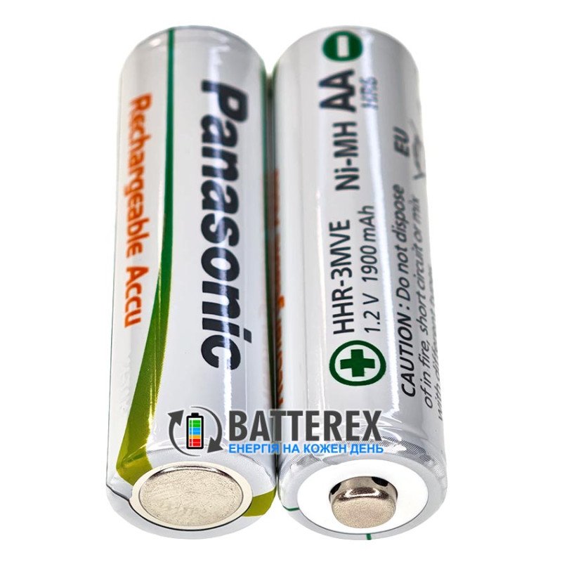Аккумулятор AA Panasonic 1900mah 1.2V HHR-3MVE, 1000 циклів, низький саморозряд, поштучно від 1 шт.