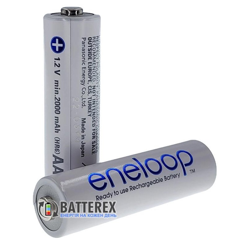 AA аккумуляторы Panasonic Eneloop 2000 mah новой серии BK-3MCDE поштучно от 1 шт.