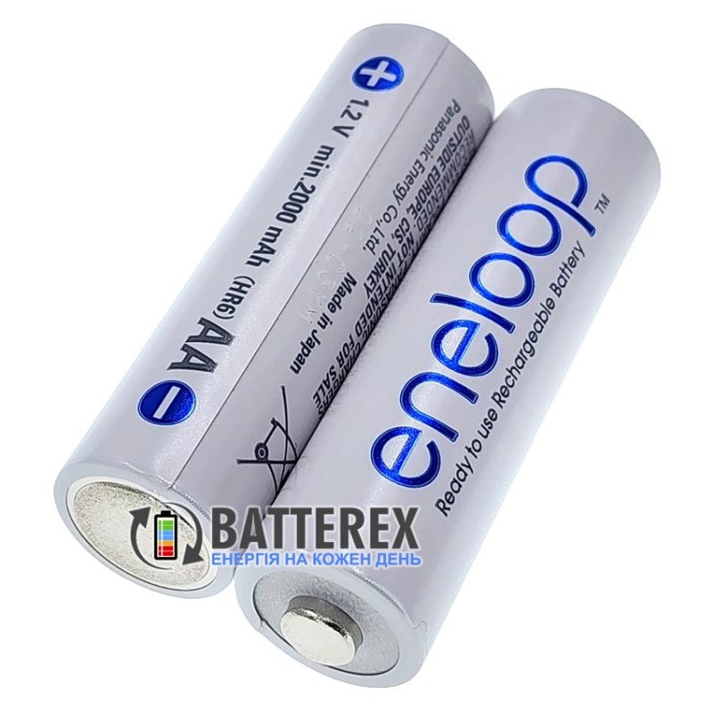 AA аккумуляторы Panasonic Eneloop 2000 mah новой серии BK-3MCDE поштучно от 1 шт.