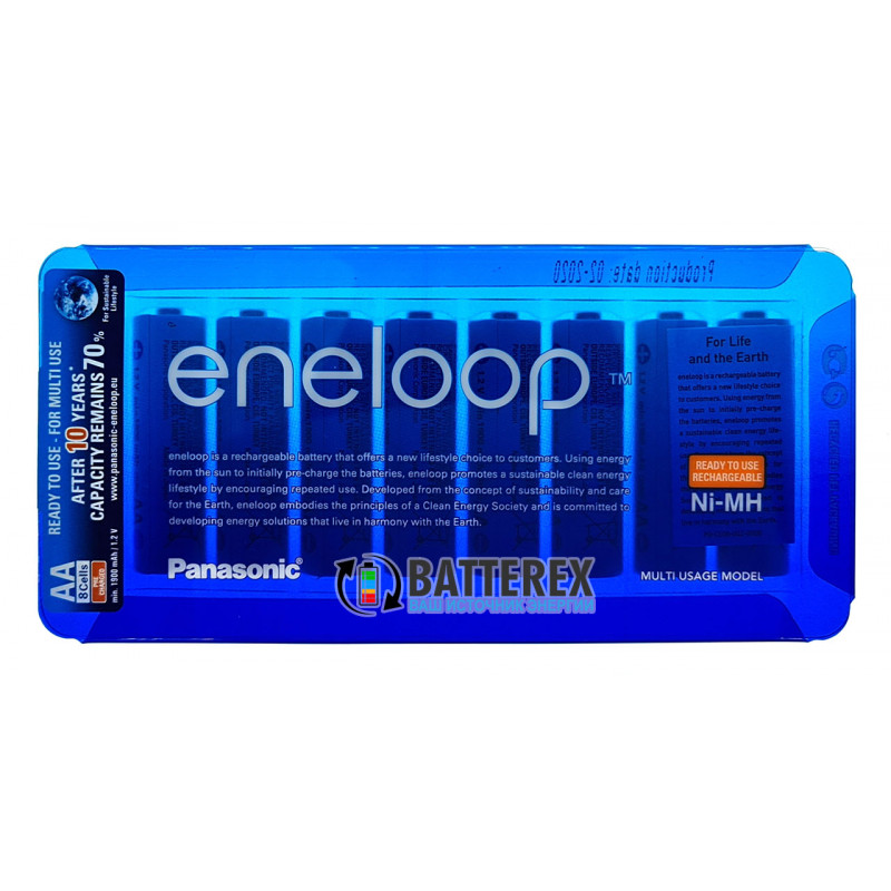 Аккумуляторы AA Panasonic Eneloop 2000 mah в слайд-блистере по 8 шт