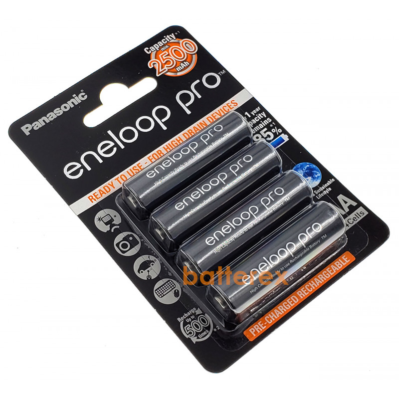 Акумулятори AA Panasonic Eneloop Pro 2600 mah BK-3HCDE 4BE  - оригінал Японія  - упаковка 4 шт