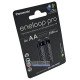Аккумуляторы AA Panasonic Eneloop Pro 2600 mah BK-3HCDE/2CP EcoBox - 2 шт. в картонной экологичной упаковке - Оригинал-Япония