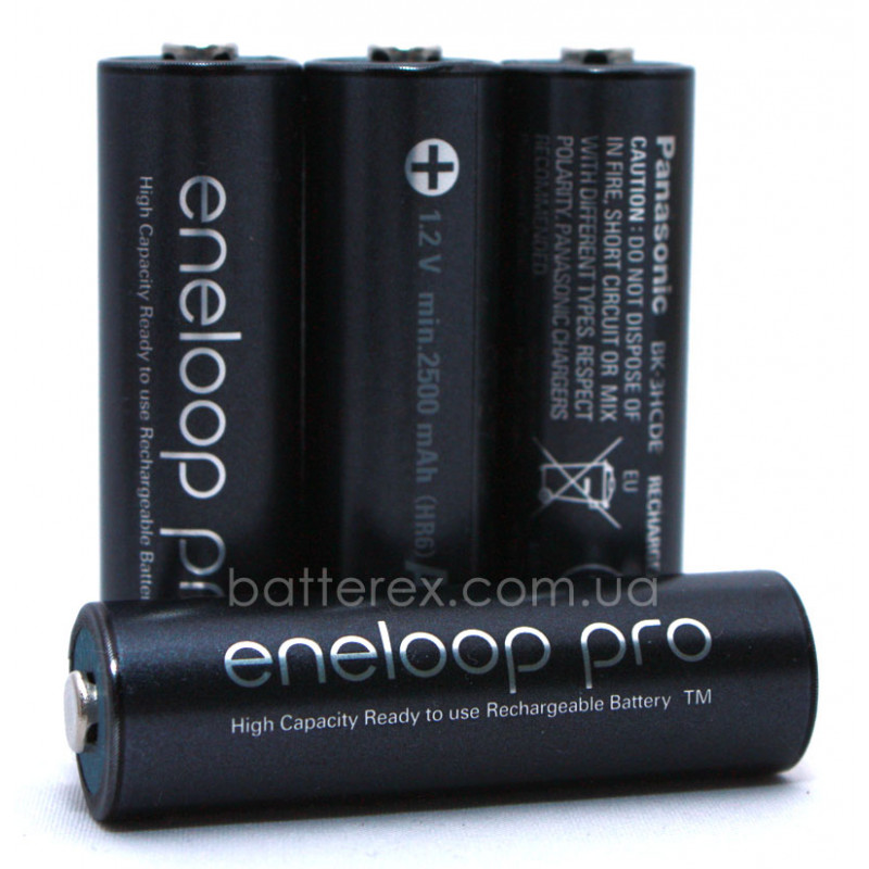 Аккумулятор AA Panasonic Eneloop Pro 2600 mah BK-3HCDE (min. 2500mah) - 4 шт. в пластиковом боксе