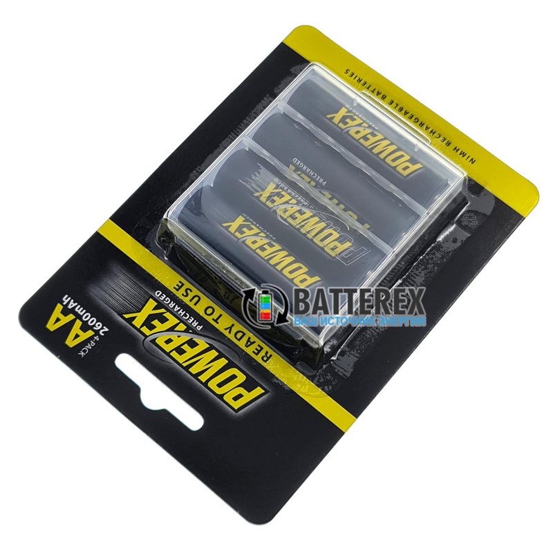 Пальчиковые АА аккумуляторы Powerex Precharged 2600 mah - 4 шт. в блистере