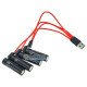 Акумулятори AA Li-ion Soshine 1.5V 3500mWh із зарядкою від USB Type-C - комплект 4 акумулятори, зарядний кабель та бокс для зберігання